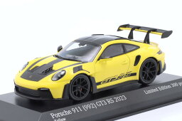 ミニチャンプス 1/43 ポルシェ 911 (992) GT3 RS ヴァイザッハ パッケージ 2023 イエロー/ブラック リム 300台限定Minichamps 1:43 Porsche 911 (992) GT3 RS Weissach package 2023 yellow / black rims Limited Edition 300 pcs