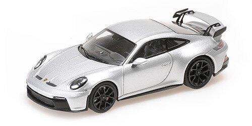 ミニチャンプス 1/43 ポルシェ 911 (992) GT3 2020 シルバーメタリック/ ブラックホイール 100台限定Minichamps 1:43 Porsche 911 (992) GT3 2020 SILVER METALLIC W BLACK WHEELS Limited Edition 100 pcs.