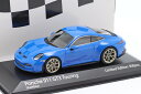 ミニチャンプス 1/43 ポルシェ 911 (992) GT3 ツーリング 2021 ブルー/ゴールデンリム 300台限定Minichamps 1:43 Por...