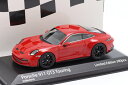 ミニチャンプス 1/43 ポルシェ 911 (992) GT3 ツーリング 2021 レッド/ブラックリムMinichamps 1:43 Porsche 911 (992) GT3 Touring 2021 Indian Red / Black Rims