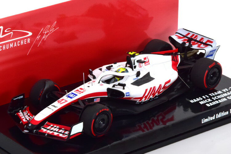 ~j`vX 1/43 n[X VF-22 o[[GP 2022 Schumacher 1152Minichamps 1:43 Haas VF-22 GP Bahrain 2022 Schumacher Limited Edition 1152 pcs