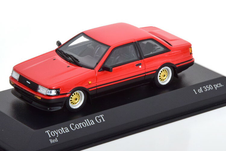 Other - ミニチャンプス 1/43 トヨタ カローラGT 1984 レッドMinichamps 1:43 toyota Corolla GT 1984 red