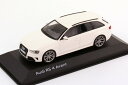 ミニチャンプス 1/43 アウディRS4 アバント B8 2012 ホワイトMinichamps 1:43 Audi RS4 Avant (B8, Faclift 2012) ibis-weiß