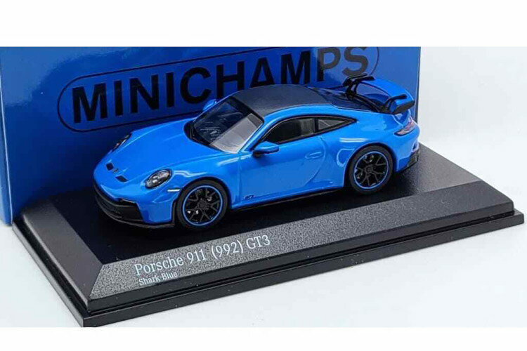 ミニチャンプス 1/64 ポルシェ 911 GT3 (992) 2021 シャークブルーMinichamps 1:64 PORSCHE 911 GT3 (992) 2021 SHARK BLUE