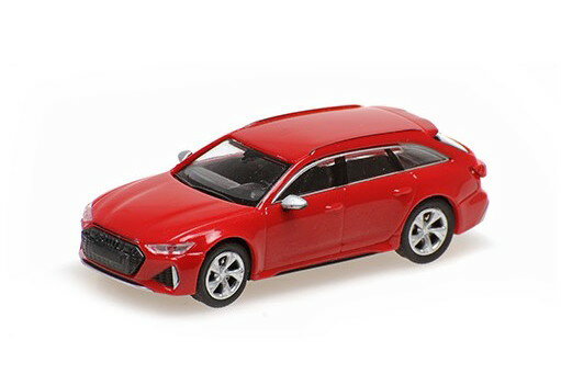 ミニチャンプス 1/87 アウディ RS 6 アバント/C8 2019 レッドメタリックMinichamps 1:87 Audi RS 6 Avant/C8 2019 red metallic