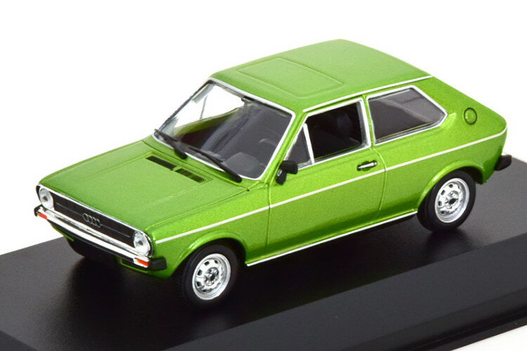 ミニチャンプス 1/43 アウディ 50 1975 グリーンメタリック マキシチャンプス コレクションMinichamps 1:43 Audi 50 1975 greenmetallic Maxichamps Collection