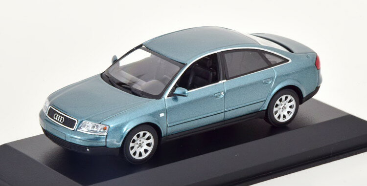 ミニチャンプス 1/43 アウディ A6 サルーン 1997 ライトグリーンメタリック マキシシャンプス コレクションMinichamps 1:43 Audi A6 Saloon 1997 lightgreen-metallic Maxichamps Collection