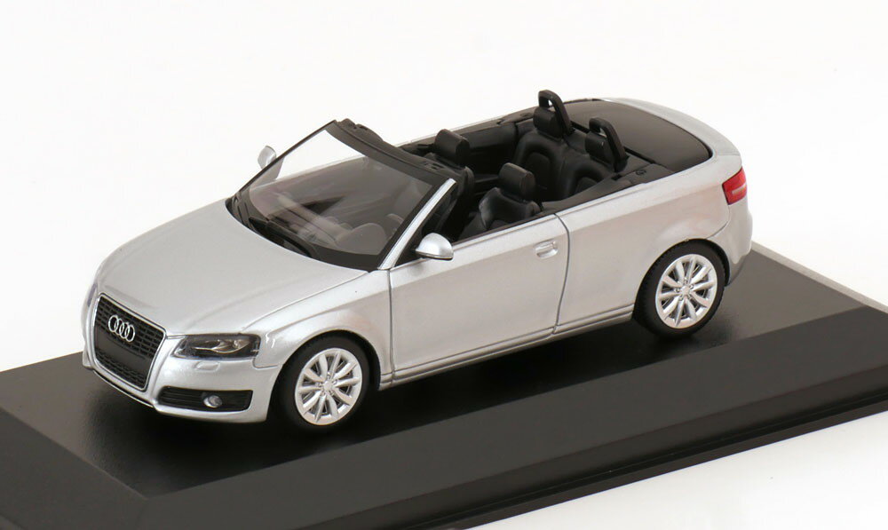 ミニチャンプス 1/43 アウディ A3 コンバーチブル 2007 シルバー マキシチャンプス コレクションMinichamps 1:43 Audi A3 Convertible 2007 silver Maxichamps Collection