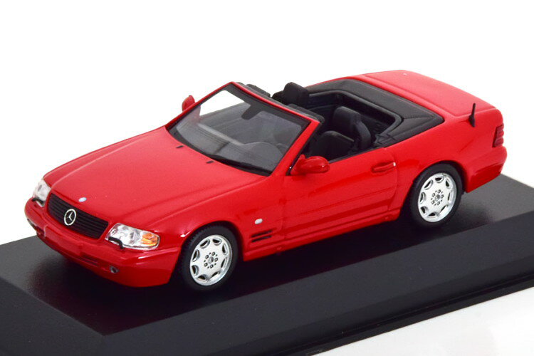 ~j`vX 1/43 ZfXExc SL R129 [hX^[ 1999 bh }LV`vXRNVMinichamps 1:43 Mercedes-Benz SL R129 Roadster 1999 red Maxichamps Collection