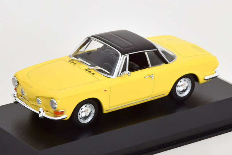 ߥ˥ץ 1/43 ե륯 ޥ󥮥 1600 1966 /֥å ޥץ쥯Minichamps 1:43 VW Karmann Ghia 1600 1966 yellow black Maxichamps Collection