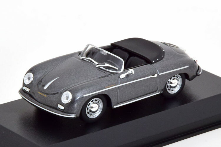 ミニチャンプス 1/43 ポルシェ 356 スピードスター 1956 グレーメタリック マキシチャンプスコレクションMinichamps 1:43 Porsche 356 Speedster 1956 greymetallic Maxichamps Collection
