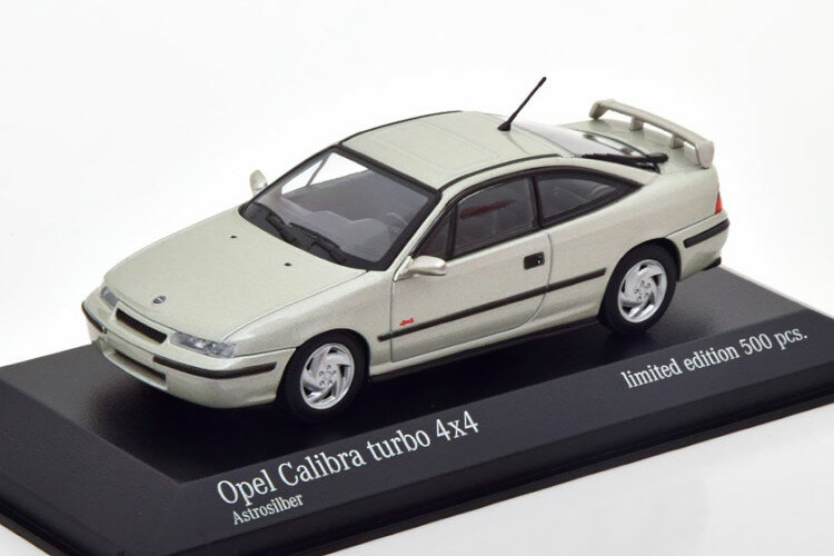 ミニチャンプス 1/43 オペル カリブラ ターボ 4x4 1992 シルバー 500台限定Minichamps 1:43 Opel Calibra Turbo 4x4 1992 silver Limited Edition 500 pcs