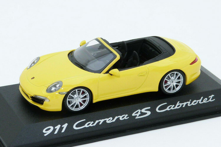 ~j`vX 1/43 |VF 911 J 4S JuI 991 2012 CG[Minichamps 1:43 Porsche 911 Carrera 4S Cabriolet 991 2012 yellow