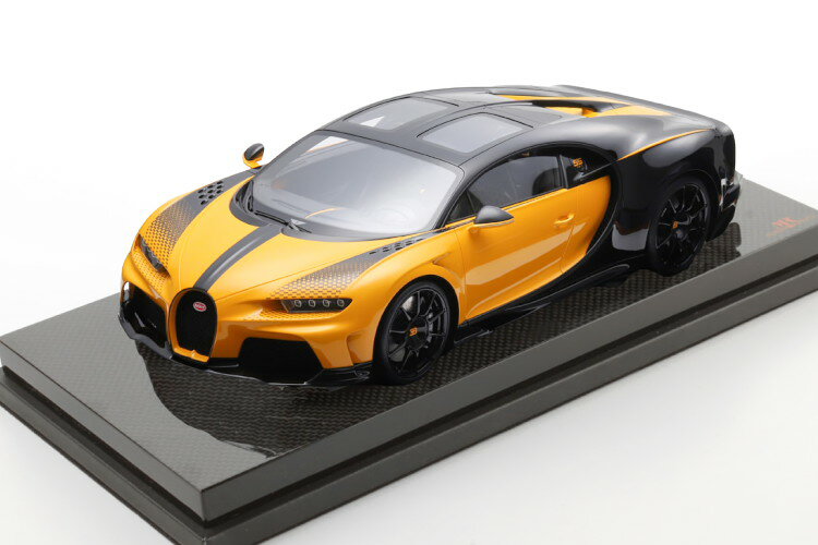 MRコレクション 1/18 ブガッティ シロン スーパースポーツ 2022 イエロー ブラック 99台限定MR Collection 1:18 Bugatti Chiron Super Sport Year 2022 yellow black Limited 99 pcs