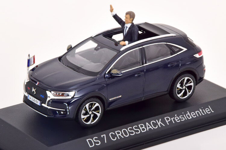 mu 1/43 DS 7 NXobN 哝̐p 2017 ubN }N哝NOREV 1:43 DS 7 Crossback Presidental State Car 2017 black Macron