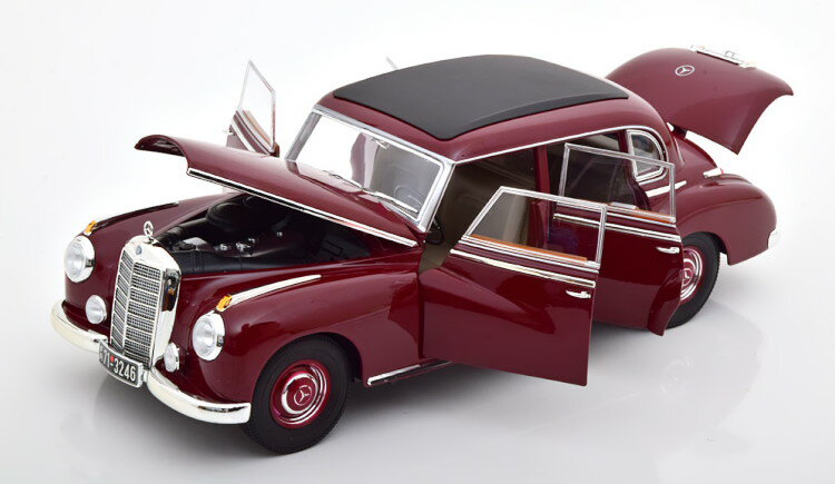 ノレブ 1/18 メルセデス 300 W186 1955 ダークレッドNorev 1:18 Mercedes 300 W186 1955 darkred