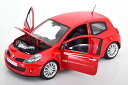 ノレブ 1/18 ルノー クリオ RS 2006 レッド 開閉Norev 1:18 Renault Clio RS 2006 red