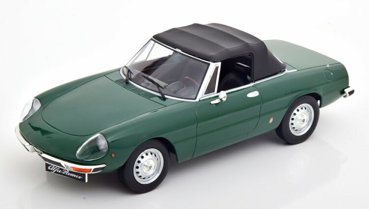 ノレブ 1/18 アルファ ロメオ 2000 スパイダー リムーバブル ソフトトップ 1978 グリーン 750台限定Norev 1:18 Alfa Romeo 2000 Spider with removable Softtop 1978 green Limited Edition 750 pcs exklusiv f?r Modelissimo