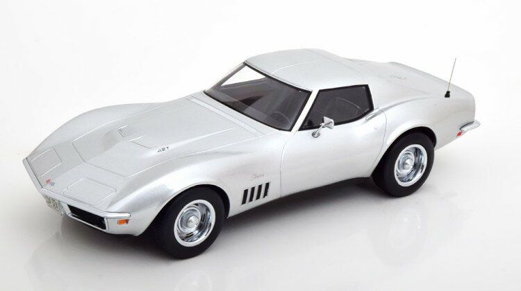 mu 1/18 V{[ Rxbg C3 N[y 1969 Vo[Norev 1:18 Chevrolet Corvette C3 Coupe 1969 silver