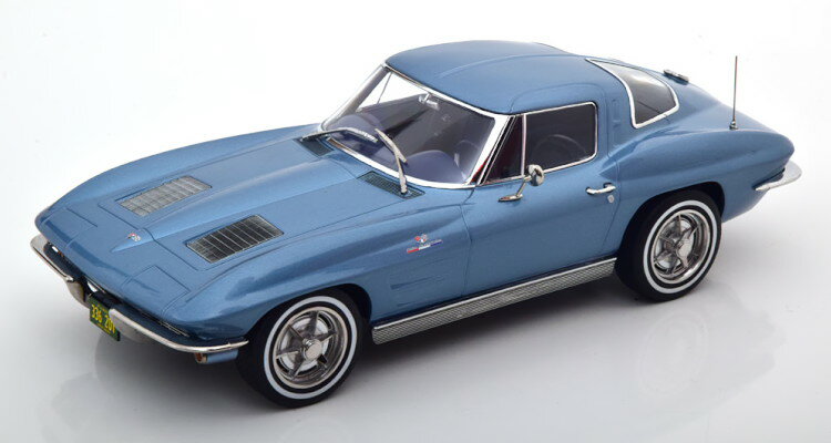 ノレブ 1/18 シボレー コルベット C2 スティングレイ 1963 ライトブルー メタリックNorev 1:18 Chevrolet Corvette C2 Stingray 1963 lightblue-metallic