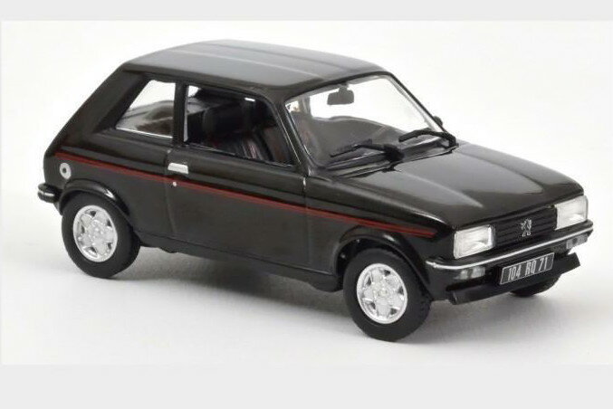 mu 1/43 vW[ 104 ZS 1979 ubNNOREV 1:43 Peugeot 104 ZS 1979 Black