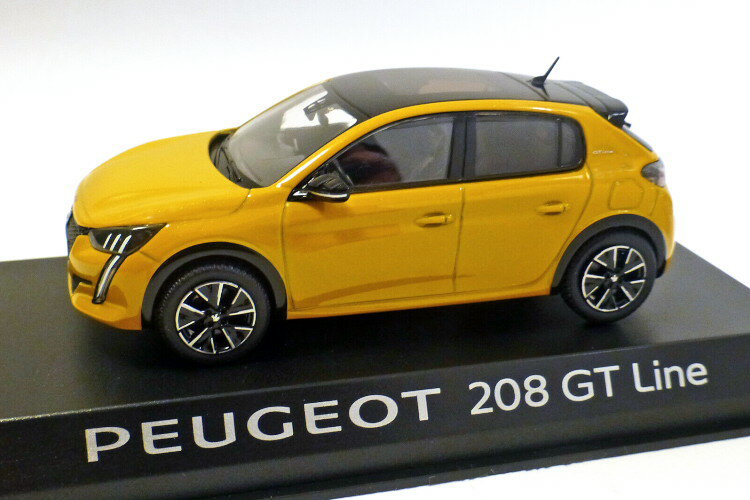 ノレブ 1/43 プジョー 208 GT 2019 イエローNorev 1:43 Peugeot 208 GT 2019 Yellow