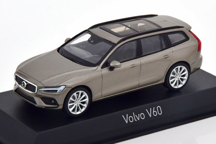 mu 1/43 {{ V60 2018 CgO[^bNNorev 1:43 Volvo V60 2018 lightgrey-metallic