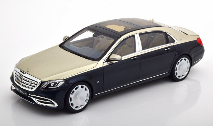 mu 1/18 ZfXExc }Cobn S650 X222 2020 ^bN_[Nu[ ZfXʔ Norev 1:18 Mercedes Maybach S650 X222 2020 darkblue-metallic pearl-silver special edition of Mercedes