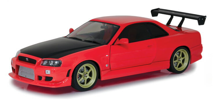 Greenlight 1/18 日産 スカイライン GT-R BNR34 クーペ 1999 レッドGreenlight 1:18 NISSAN SKYLINE GT-R (BNR34) COUPE 1999 RED