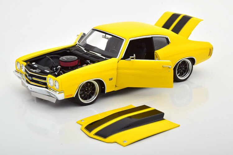 GMP/ACME 1/18 V{[ VFx Xg[gt@C^[ 1970 CG[/ubN 522 GMP/ACME 1:18 Chevrolet Chevelle Street Fighter 1970 yellow black Limited Edition 522 pcs