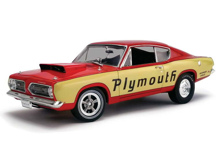 ACME 1/18 プリムス・バラクーダ N 0 スーパーストック テストミュール 1968 レッド/イエロー 462台限定 ACME MODELS 1/18 PLYMOUTH BARRACUDA N 0 SUPER STOCK TEST MULE 1968 RED YELLOW LIMITED 462 ITEMS