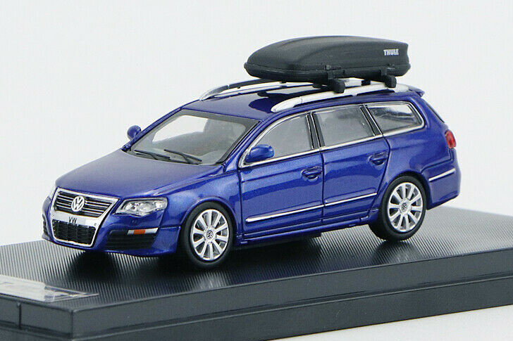 JEC 1/64 VW パサート ワゴン ブルー R36 Volkswagen PASSAT R36 with Luggage Trunck