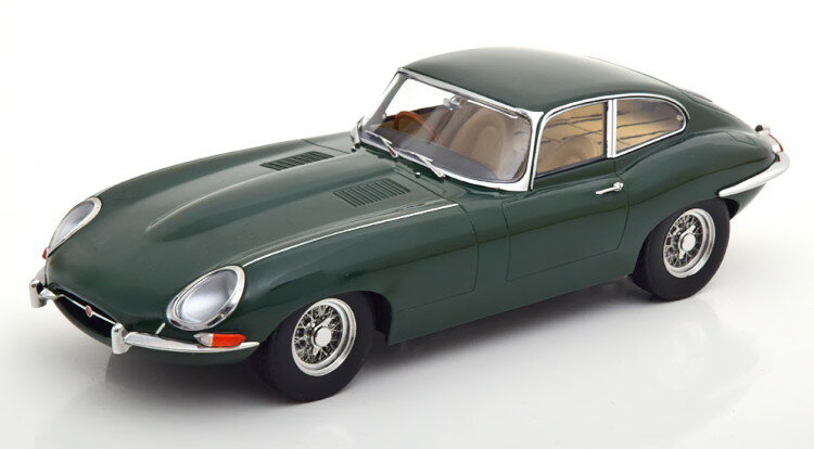 KK-SCALE 1/18 WK[ E^Cv N[y 1 V[Y RHD 1961 _[NO[ N[ 500 KK-Scale 1:18 Jaguar E-Type Coupe Series 1 RHD 1961 darkgreen Interieur creme Limited Edition 500 pcs