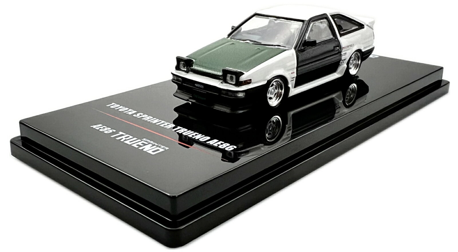 INNO64 1/64 g^ Xv^[ gm AE86 zCg/O[INNO64 1:64 Toyota Sprinter Trueno AE86 White/Green