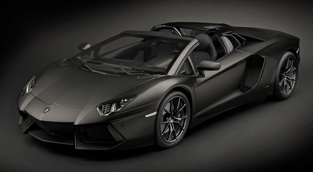 ポケール 1/8 ランボルギーニ アヴェンタドールLP700-4 ロードスター 2012 フラットブラックPocher 1:8 Lamborghini Aventador LP700-4 Roadster 2012 flatblack