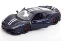 ブラーゴ 1/24 フェラーリ 488 ピスタ ダークブルー 開閉Bburago 1:24 Ferrari 488 Pista darkblue