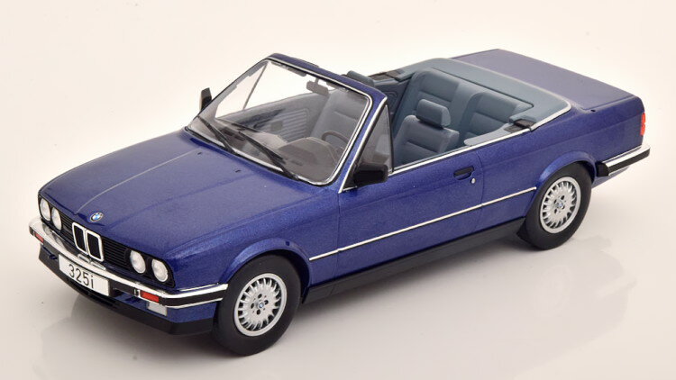 MCG 1/18 BMW 325i E30 Ro[`u u[^bNMCG 1:18 BMW 325i E30 Convertible bluemetallic