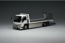 ピーコ 1/64 イエス×ピーコ フラットベッド レッカー車 ホワイト バージョン2 2500台限定PEAKO MODEL 1:64 Yes x Peako Flatbed Tow Truck, White Version 2 Limited Edition 2500pcs.