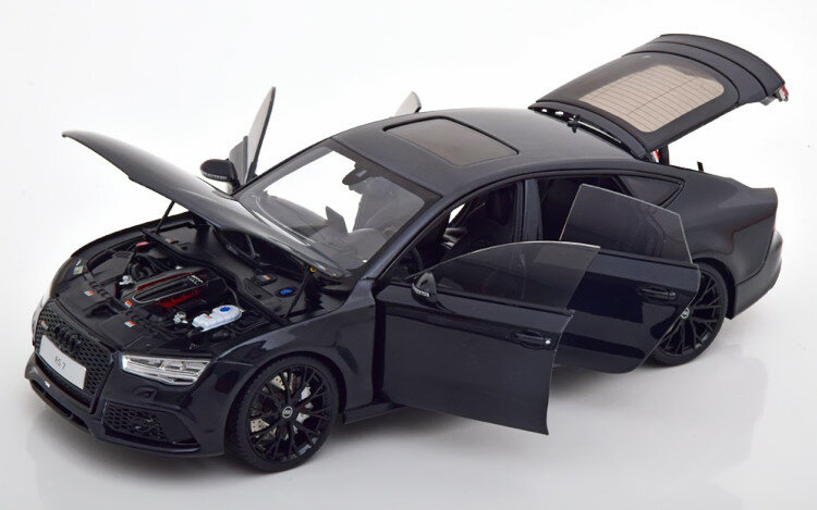 Keng Fai 1/18 アウディ RS7 4.0T スポーツバック C7 2016 メタリックブラックKengFai 1:18 Audi RS7 4.0T Sportback C7 2016 black-metallic