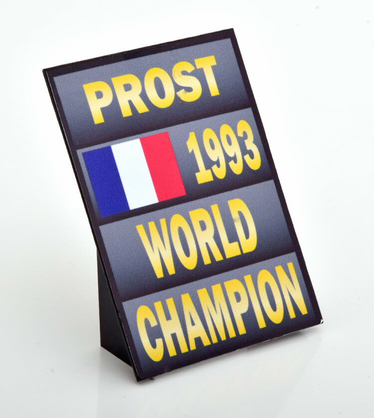 F1 レジェンド 1/18 ピットボード ウェルトマイスター 1993 プロストF1 Legends 1:18 Pitboard Weltmeister 1993 Prost