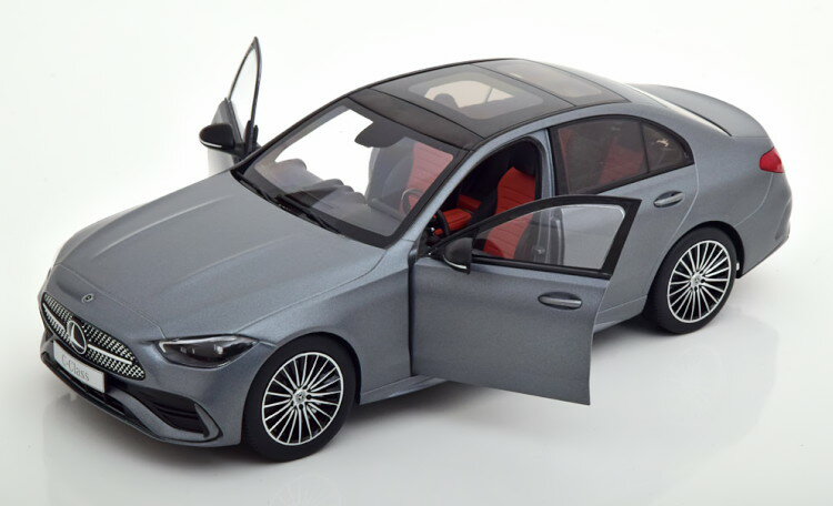 NZG 1/18 ZfXxc C-NX W206 2021 ZiCgO[NZG 1:18 Mercedes-Benz C-Klasse W206 2021 selenite grey