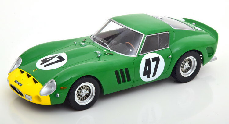 KK-Scale 1/18 フェラーリ 250 GTO #47 1000km ニュルブルクリンク 1963 デビッド パイパー レーシングKK-Scale 1:18 Ferrari 250 GTO No 47 1000km Nuerburgring 1963 Piper/Cantrell David Piper Racing