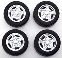 KK-SCALE 1/18 ポルシェ ハックメッサー リム タイヤセット シルバーKK-Scale 1:18 Porsche Hackmesser rims a...