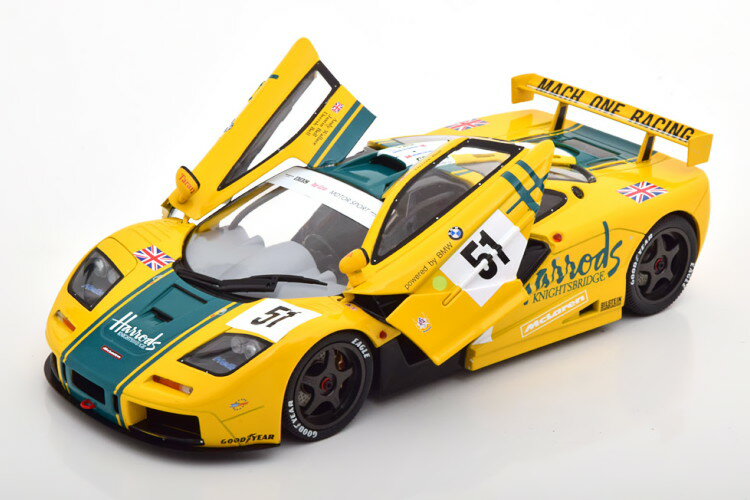 ソリド 1/18 マクラーレン F1 GTR 51 24時間ル マン 1995 開閉Solido 1:18 McLaren F1 GTR No 51 24h Le Mans 1995 Wallace/Bell/Bell