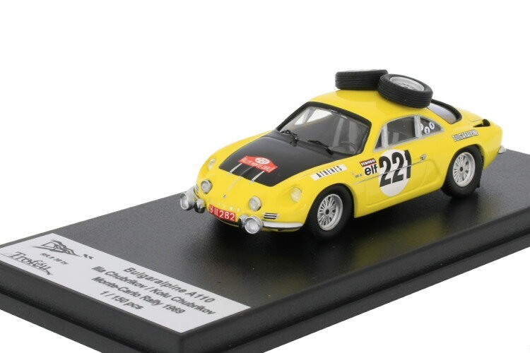 TROFEU 1/43 uKpC A110 #221 eJ [ 1969TROFEU 1:43 BULGARALPINE A110 # 221 MONTE CARLO RALLY 1969 ILIA CHUBRIKOV / KOLU CHUBRIKOV