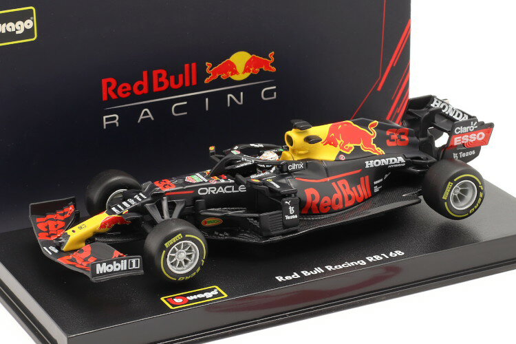 ブラーゴ 1/43 レッドブル F1 RB16B ホンダ RA620H チーム アストンマーティン #33 2021 マックス・フェルスタッペン パイロット ショーケース付きBURAGO 1:43 RED BULL F1 RB16B HONDA RA620H TEAM ASTON MARTIN N 33 SEASON 2021 MAX VERSTAPPEN CON PILOTA E VETRINAのサムネイル