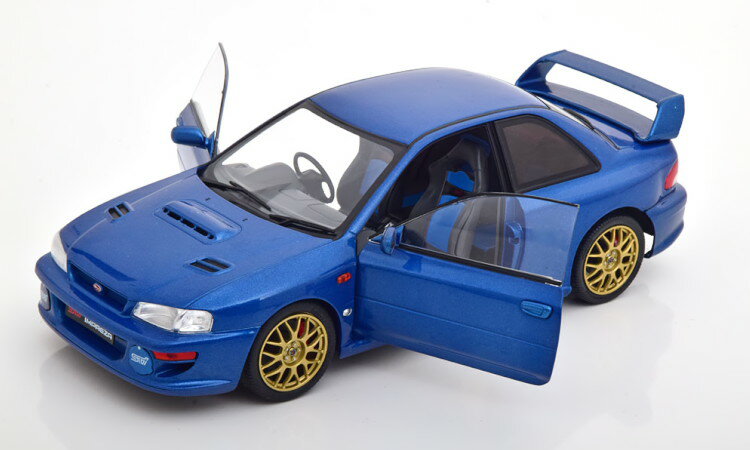 ソリド 1/18 スバル インプレッサ 22B STI バージョン 1998 ブルーメタリック 開閉Solido 1:18 Subaru Impreza 22B STI Version 1998 bluemetallic