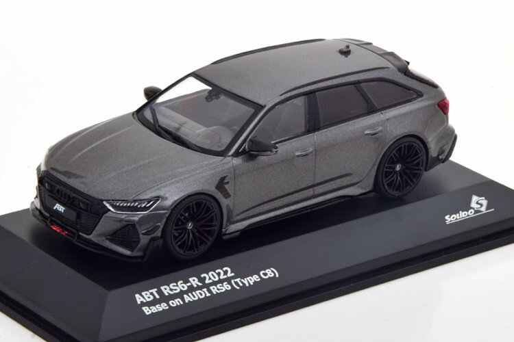 ソリド 1/43 アウディ ABT RS6-R アバント 2022 グレーメタリックSolido 1:43 Audi ABT RS6-R Avant 2022 greymetallic