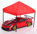 アメリカンジオラマ 1/18 テント パビリオン レッドAmerican Diorama 1:18 . Zelt-Pavillion red black Car model not included in the price