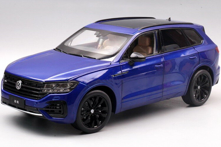 I[gt@Ng[ 1/18 tHNX[Q gDAO 2022 3 _CLXgf u[ JAuto Factory 1:18 VW Volkswagen All New Touareg 2022 3rd Generation Diecast Model Blue